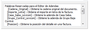 Palabras reservadas