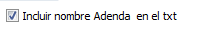 Incluir nombre adenda  en el txt